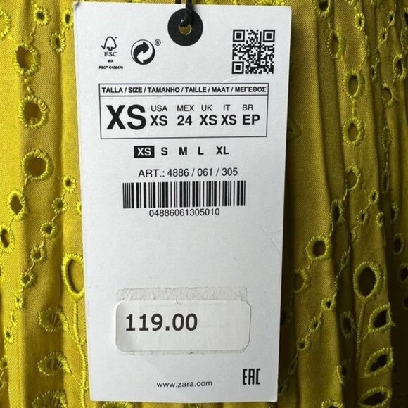 EMBROIDERED PLEATED SKIRT - Picture 5 of 5